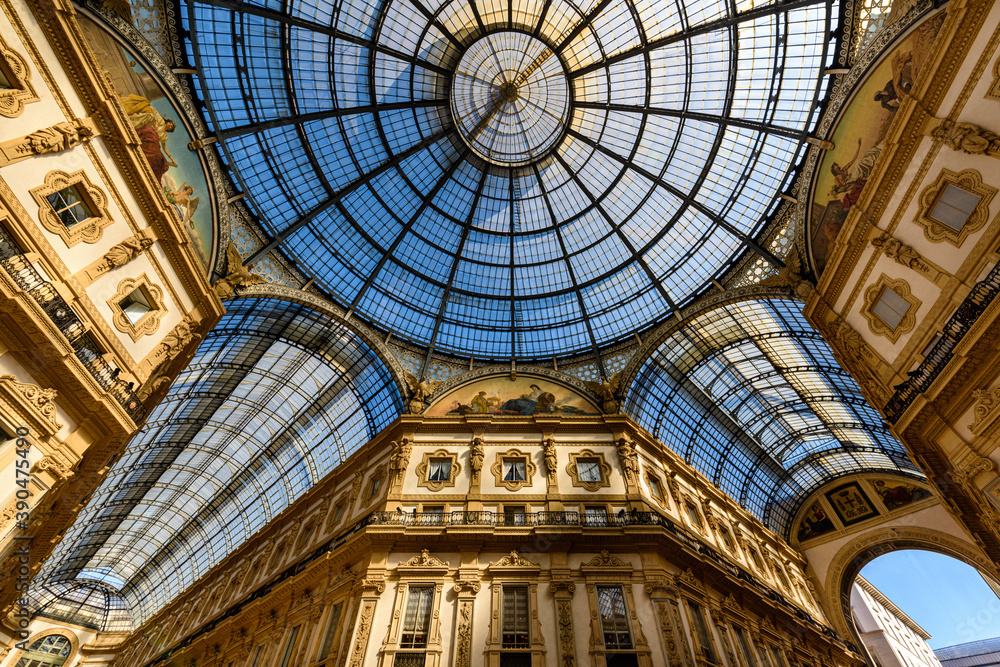 Milano, piazza Duomo, Galleria Vittorio Emanuele