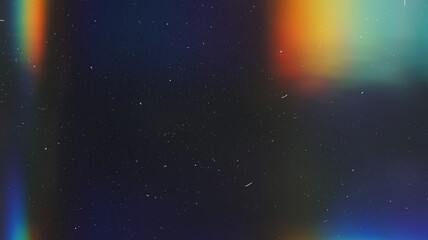 Dusted Holographic Abstract Multicolored Backgound Photo Overlay, Using Screen Mode for Vintage Retro Looking, Rainbow Light Leaks Prism Colors, Trend Design Creative Defocused Effect