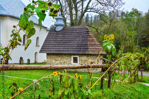 Fototapeta Naklejka Na Ścianę i Meble -  Old Orthodox Church in Bieszczady, Poland