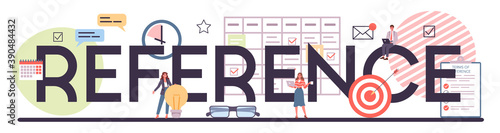 Term of references typographic header. Process of website development,