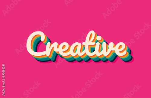 creative text effects vector