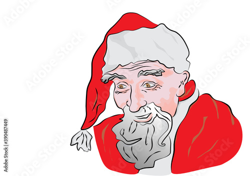 Santa Claus with a hat