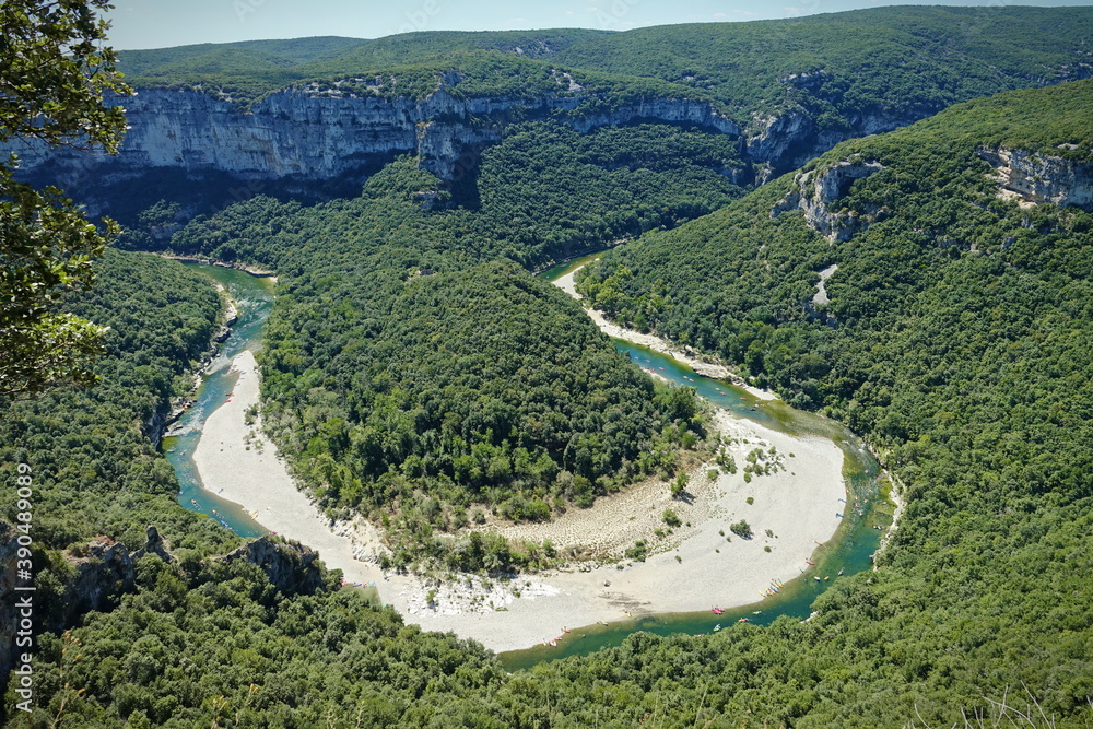The Ardeche gorges, South of France