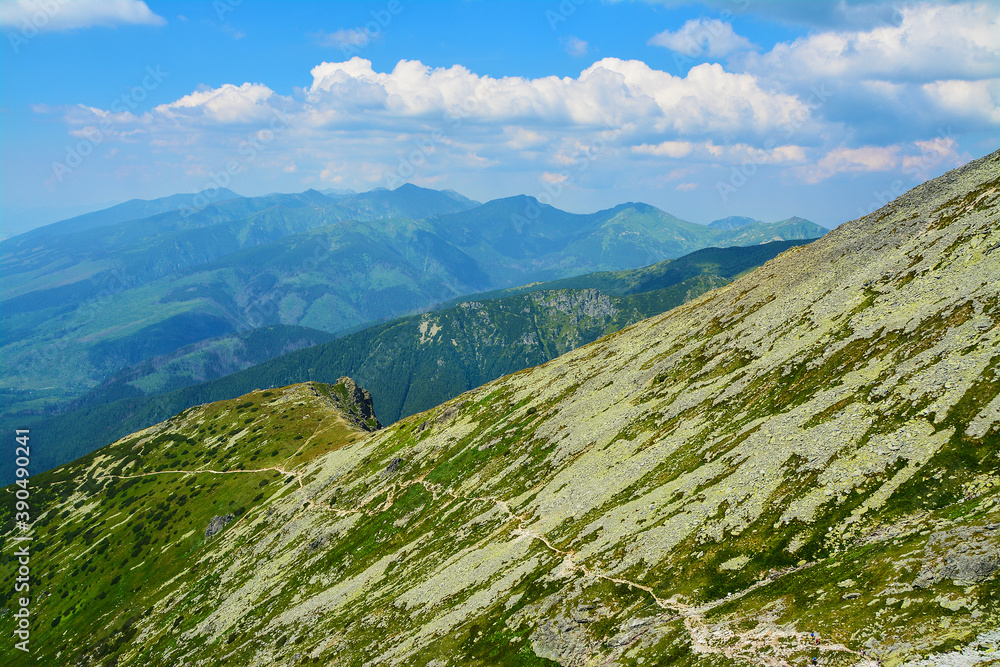Naklejka premium Tatra Mountains in Slovakia, beautiful mountain landscape