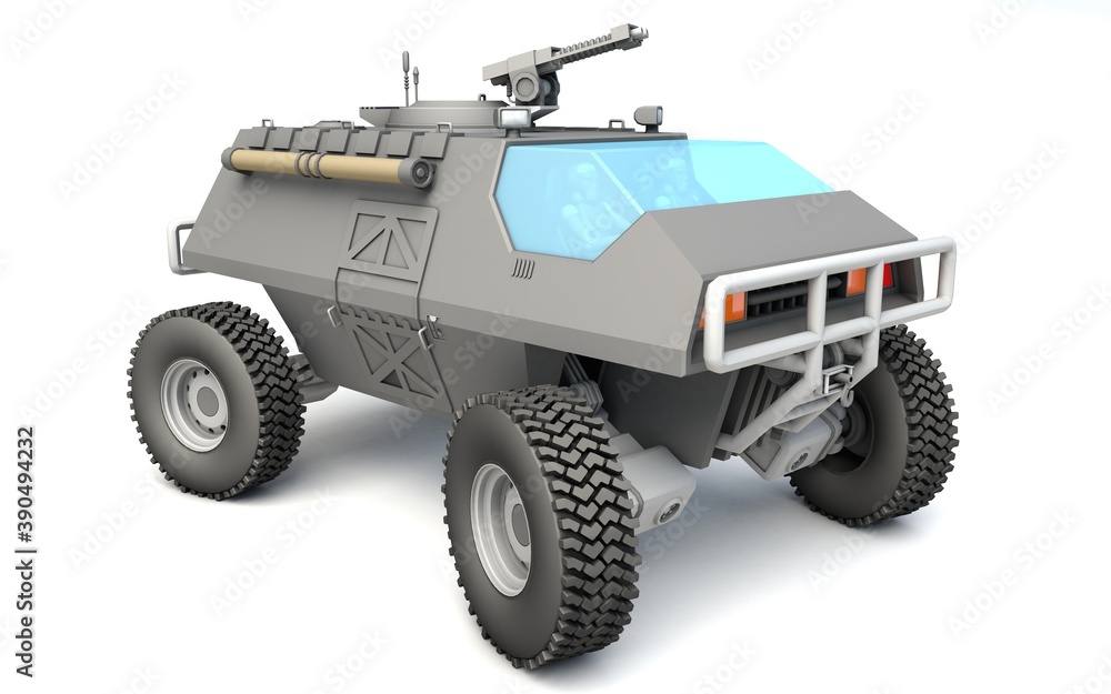 3d illustration of Concept vehicle