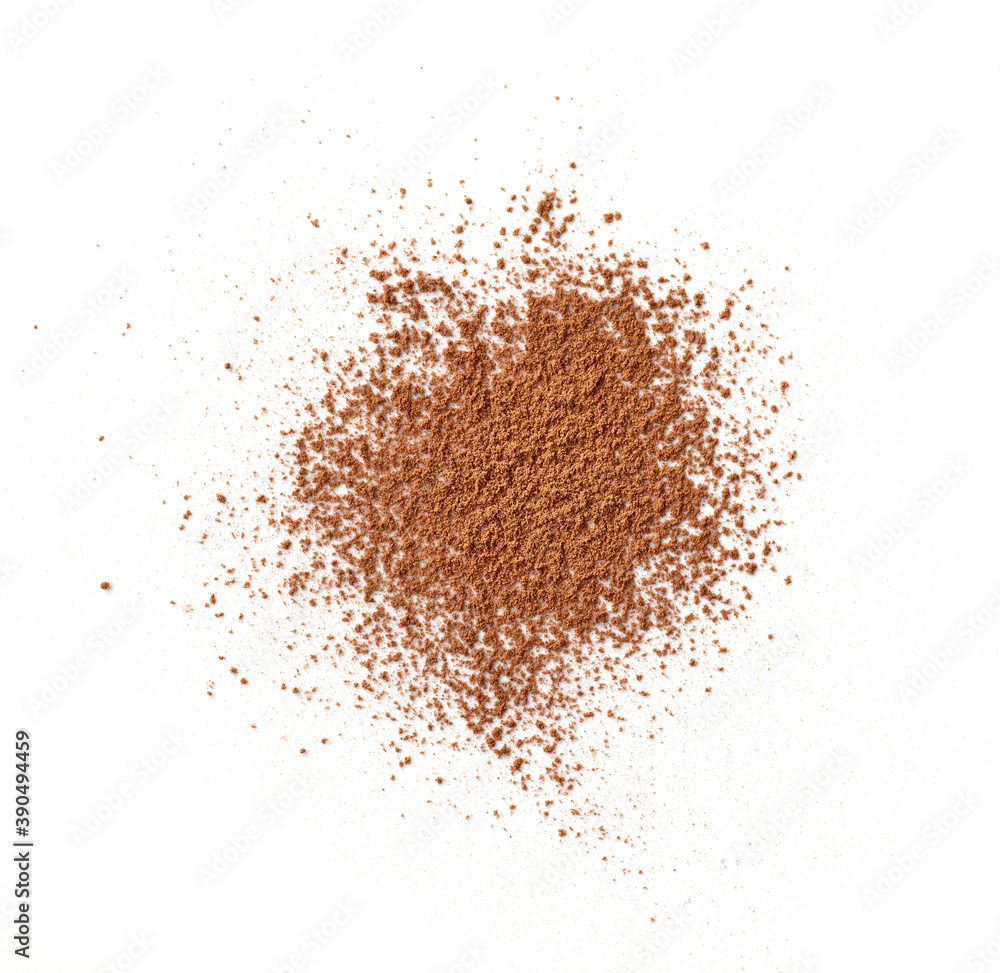 cocoa powder isolated on white background cocoa powder isolated on white background