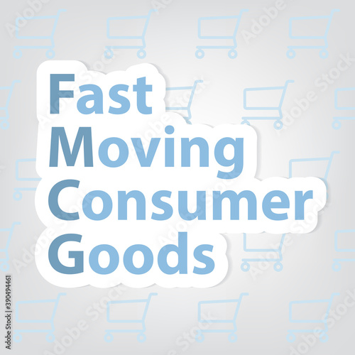 FMCG Fast Moving Consumer Goods concept - vector illustration