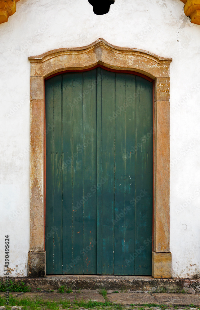 Little Chapel door at Ouro Preto, Brazil 