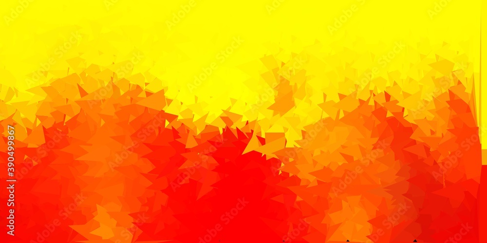 Dark orange vector poly triangle template.