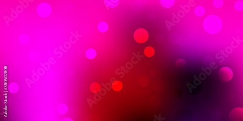 Dark pink vector pattern with spheres.