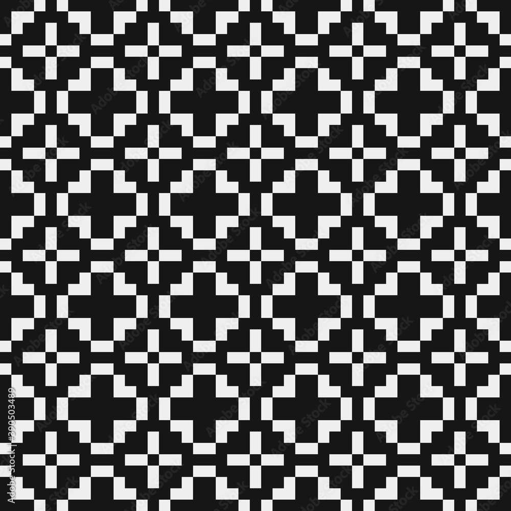 Fototapeta premium Abstract Cross Pattern Dots Logo generative computational art illustration