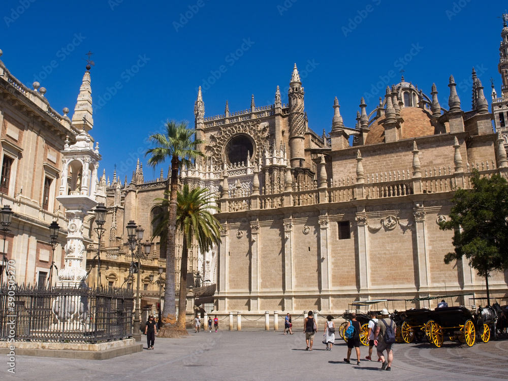 Seville Cathedral outside the center of Seville