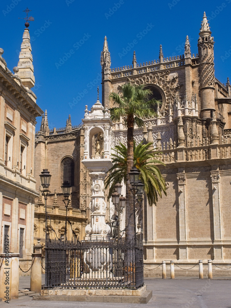 Facade of the cathedral of Seville