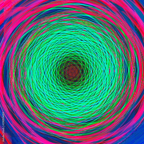 atomic circle spiral background