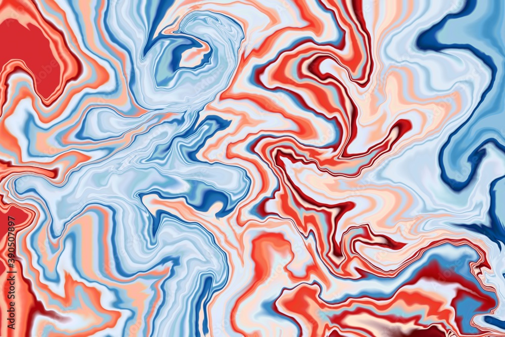 Liquid Abstract Fluid vibrant paint colors  marbeling swirls of colorful paints 
and inks of 
iridescent and bright artistic background wallpaper or poster 
