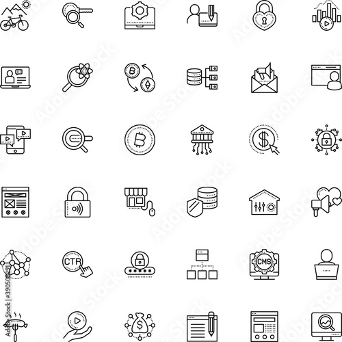 internet vector icon set such as: bit, computer-based, broadcast, transfer, login, intelligence, close, tab, asean, laboratory, write, molecule, controller, cms, shiny, hot, seeking, landing, summer