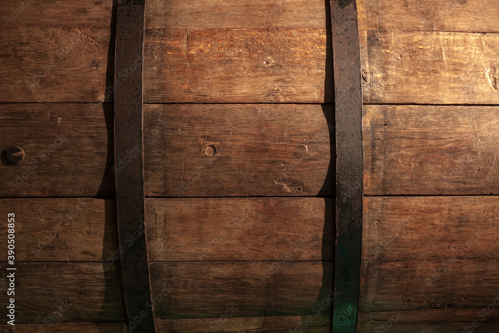 Fototapeta premium old wooden wine barrel