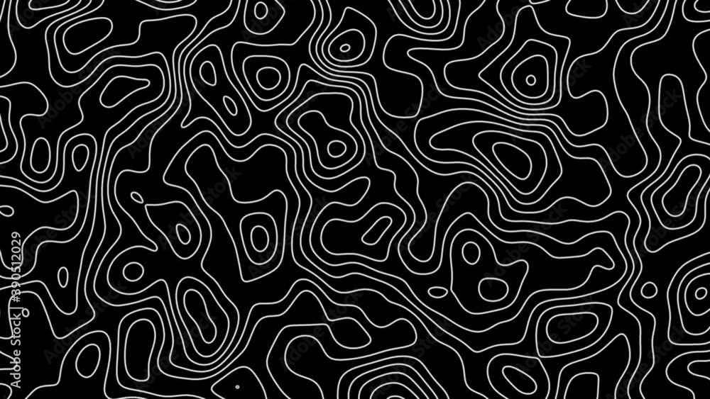 Seamless loop fractal lines background. Topographic map like abstract backdrop Seamless loop fractal lines background. Topographic map like abstract backdrop