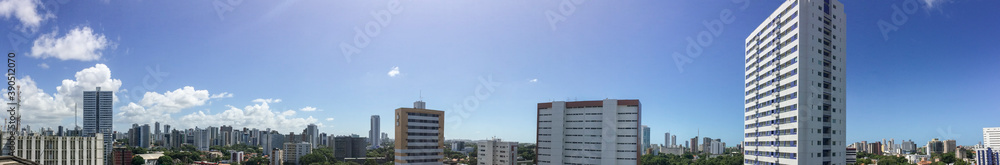 Recife / Pernambuco / Brazil. November, 05, 2020. Panoramic view of neighborhoods in the north of Recife. Recife / Pernambuco / Brazil. November, 05, 2020. Panoramic view of neighborhoods in the north of Recife.
