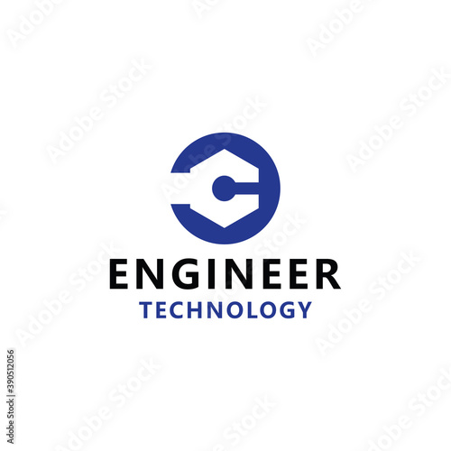 engineering Technology Logo design Vector