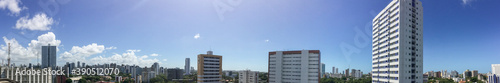 Recife / Pernambuco / Brazil. November, 05, 2020. Panoramic view of neighborhoods in the north of Recife. © Xaxas