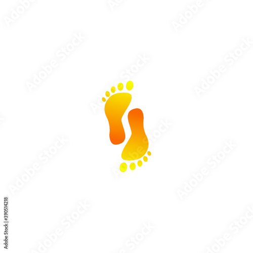logo icon templet soles of the feet vector