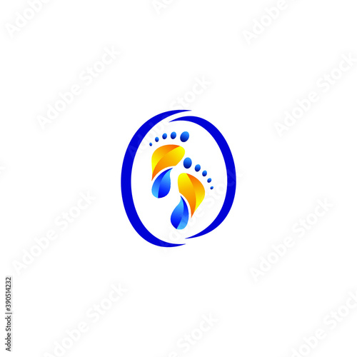 logo icon templet soles of the feet vector
