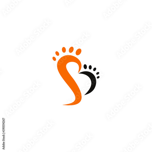 logo icon templet soles of the feet vector