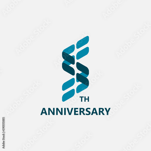 FIVE YEARS ANNIVERSARY LOGO SUITABLE FOR COMPANY OR COMMUNITY ANNIVERSARY LOGO