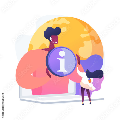 Outsourcing abstract concept vector illustration. Business process outsourcing, outplacement, offshore software development, freelance job, recruitment company, agreement abstract metaphor.