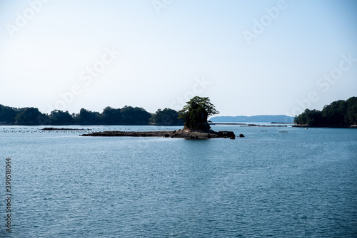 Scenery of Kujukushima(99 islands) in Sasebo City on a sunny day photo