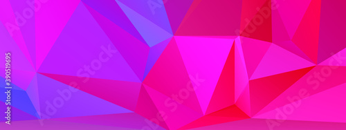 Abstract Color Polygon Background Design, Abstract Geometric Origami Style With Gradient. Presentation,Website, Backdrop, Cover,Banner,Pattern Template