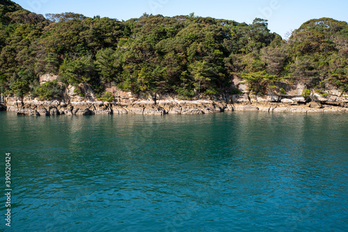 Scenery of Kujukushima(99 islands) in Sasebo City on a sunny day photo