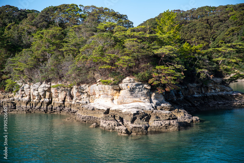 Scenery of Kujukushima(99 islands) in Sasebo City on a sunny day photo