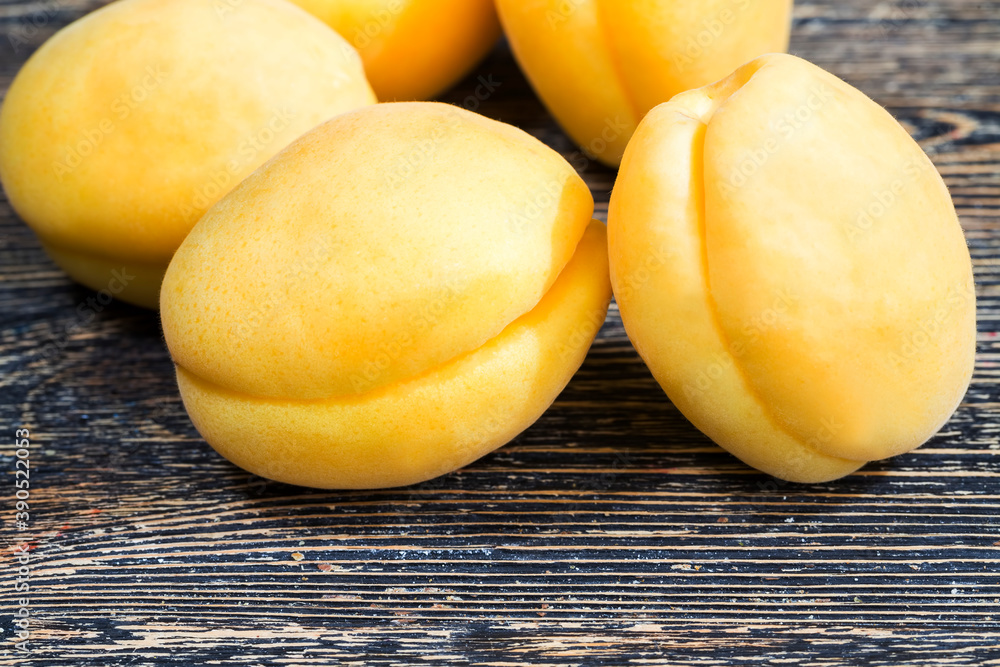 yellow homemade apricots