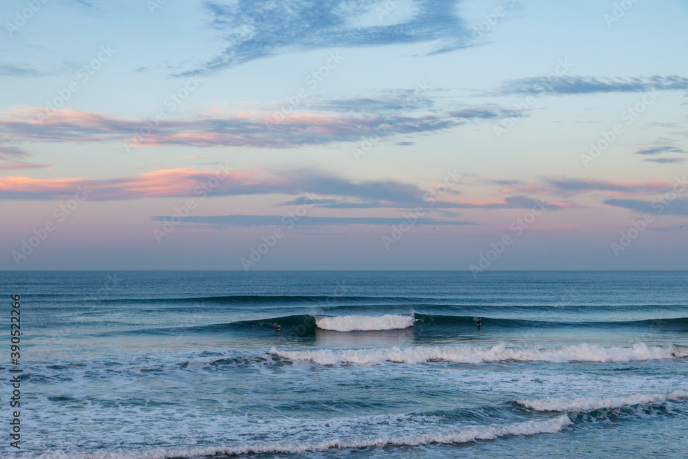 Fototapeta premium Big Waves Breaks in Northern California near San Francisco