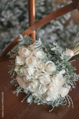 wedding bouquet of roses