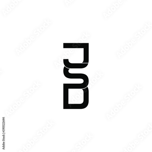 jsd letter original monogram logo design