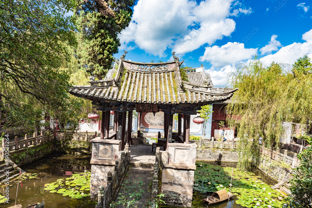 Wenlong Pavilion in Wenchang Palace, Weibao Mountain, Dali, Yunnan, China Wenlong Pavilion in Wenchang Palace, Weibao Mountain, Dali, Yunnan, China