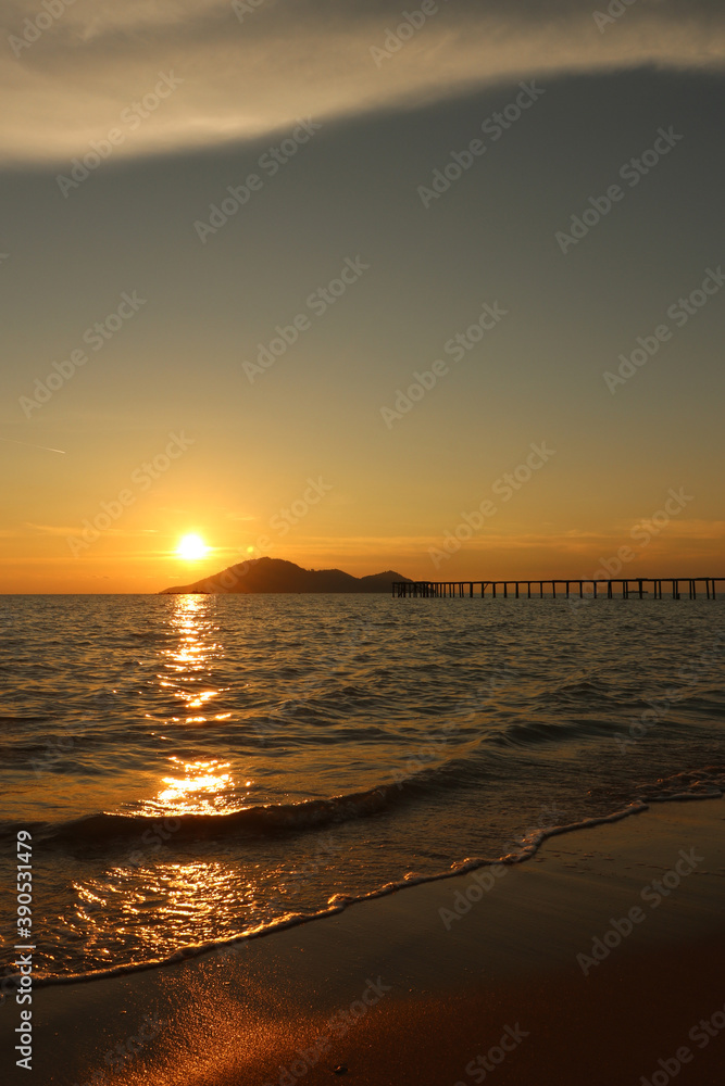 Obraz premium sunset on the beach