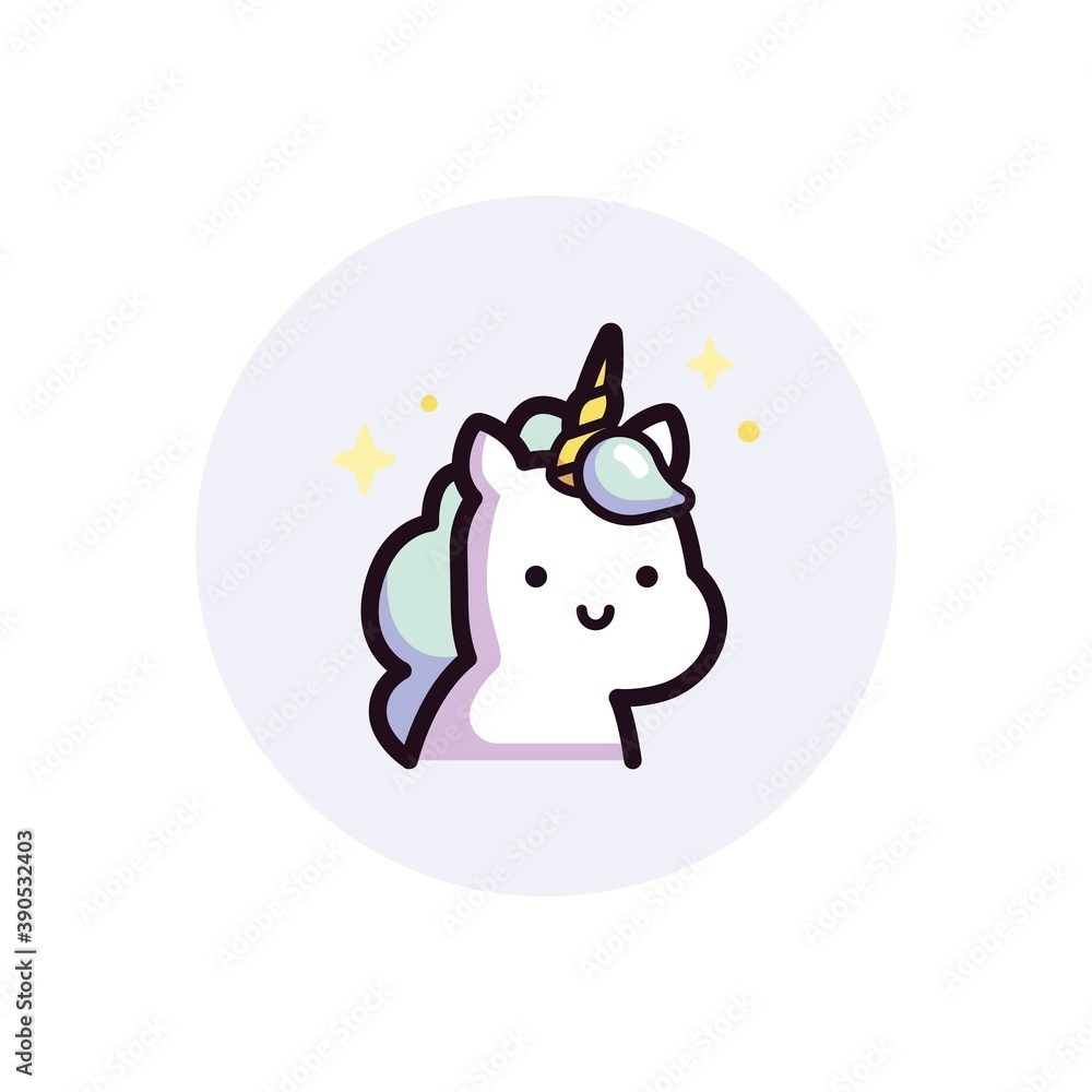 unicorn icon template vector unicorn icon template vector