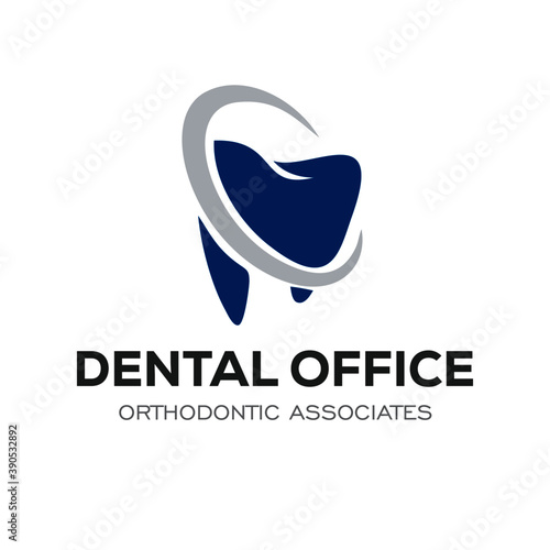 Dental Clinic Logo Design Dentist Logo Tooth abstract Linear Dentist stomatology	