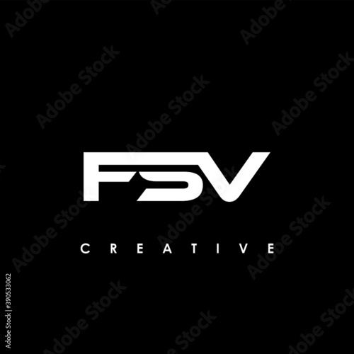 FSV Letter Initial Logo Design Template Vector Illustration	
 photo