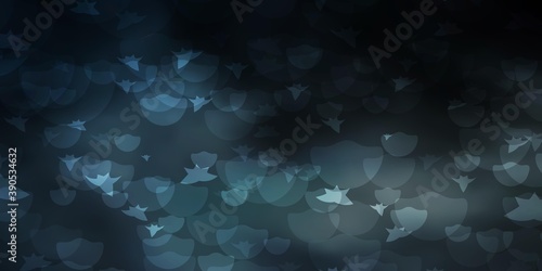 Light Gray vector backdrop with circles, stars.