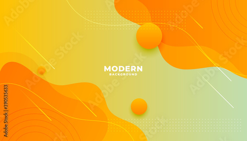 yellow orange fluid gradient style modern background design