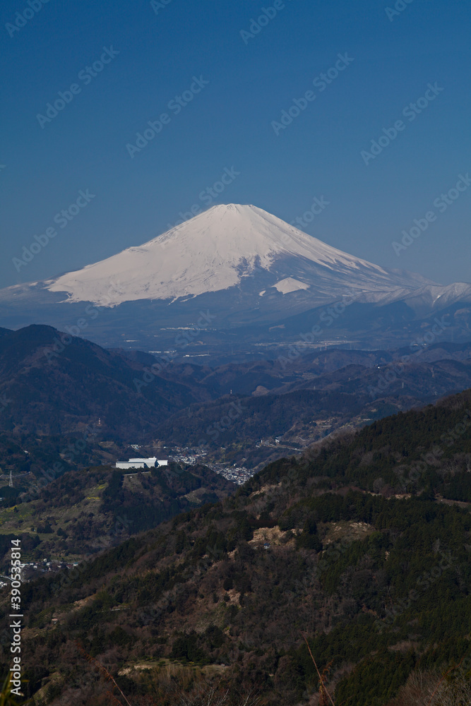 足柄平野と富士山（松田町）