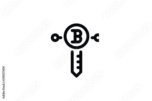 Bitcoin Outline Icon - Bitcoin Meter