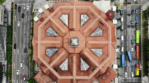 Lau Pa Sat Food Court Singapore Aerial photo