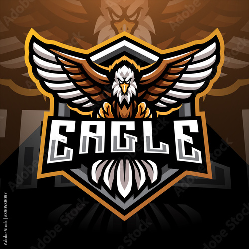 Eagle esport mascot logo design