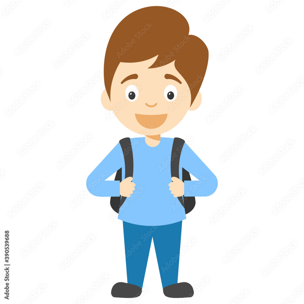 
Cartoon or animated boy character 
